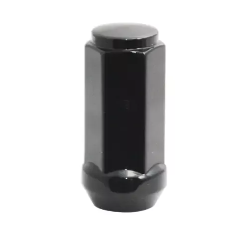 (100) Bulge Acorn 9/16″Rh 48mm H 19mm Hex Black Zinc – CECCD1910XLBK-100