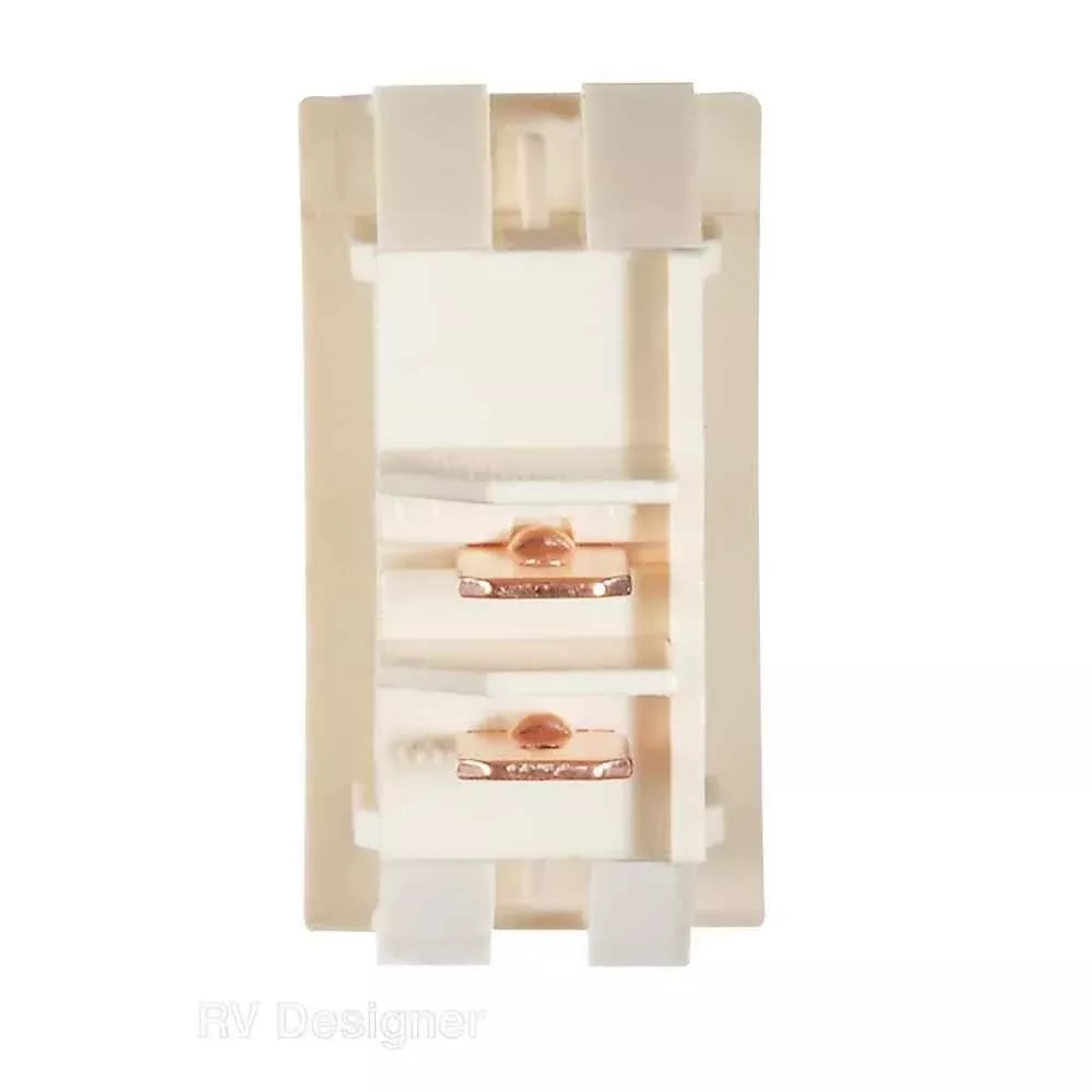 10A Ivory Rocker Switch w/Gold