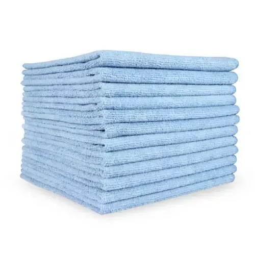 (12) Microfiber 16″X16″ All Purpose Towels Blue – CECCDCCT02