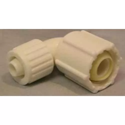 1Pc 3/8 X 1/2 Swivel Elbo