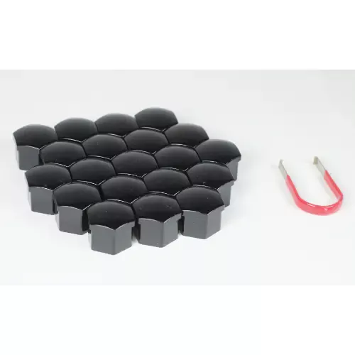 (20) Black Abs Bolt Covers 17mm (20 Caps & 1 Cap Puller) – CECCD1800BC-20