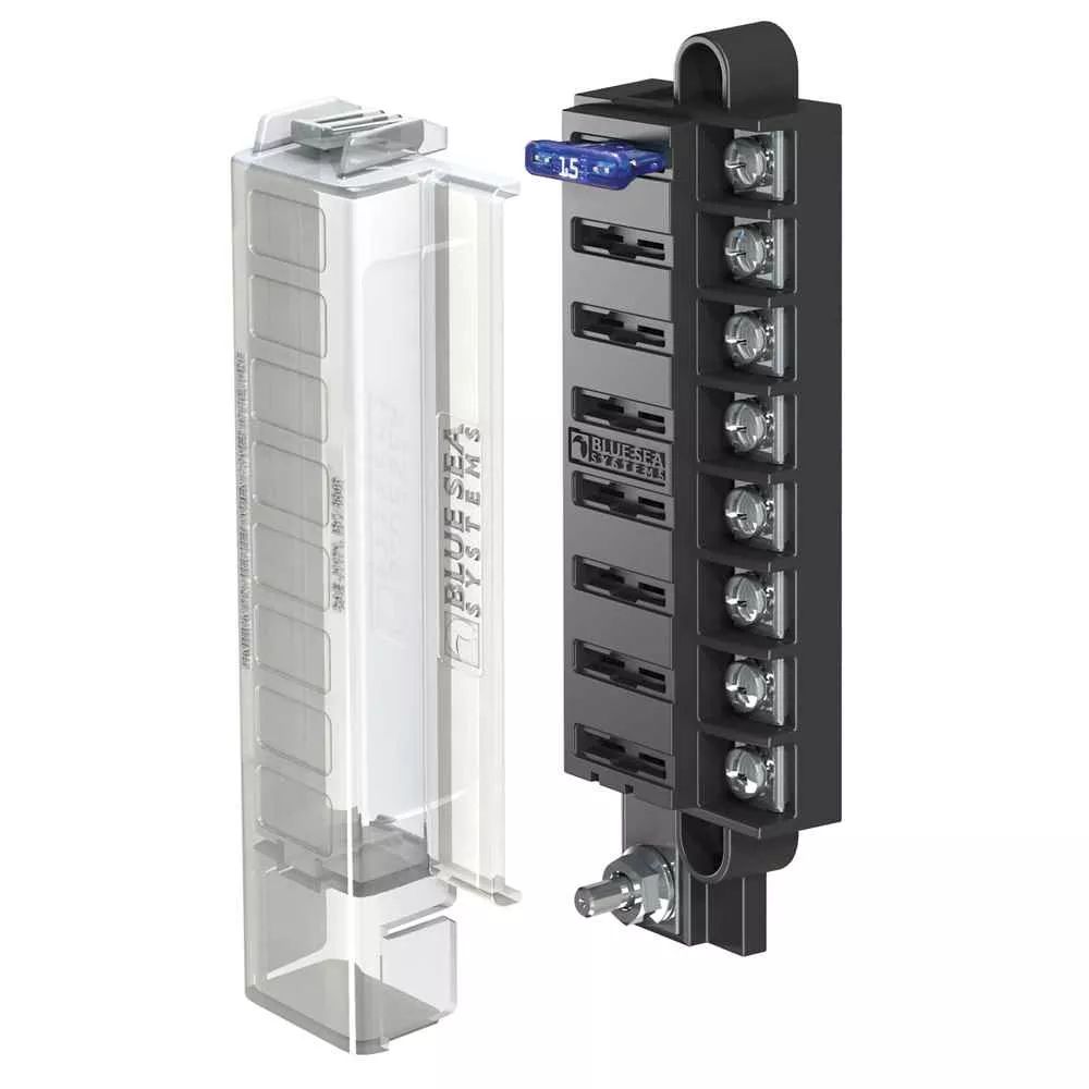 5046 ST Blade Compact Fuse Blocks – 8 Circuits w/Cover