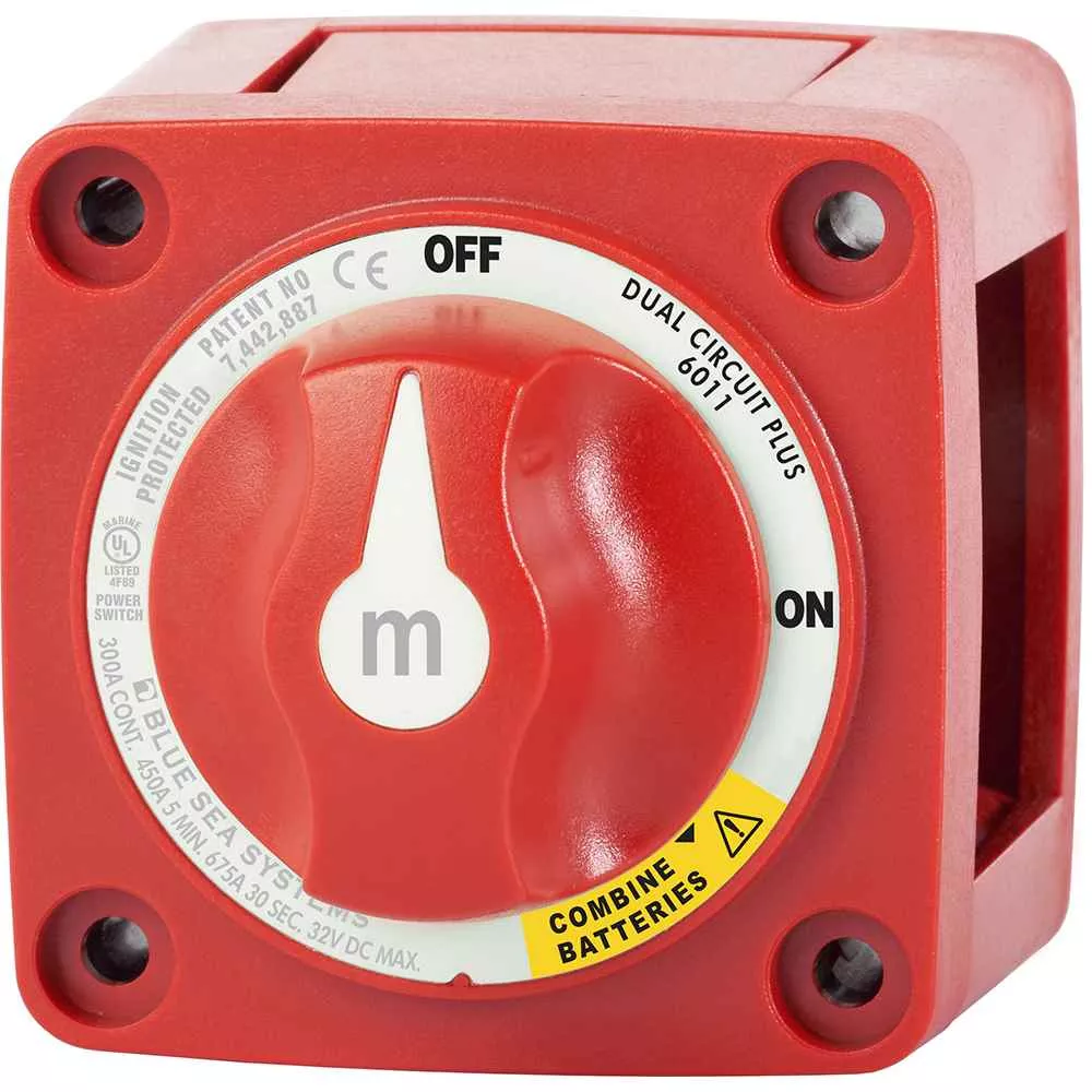 6011 m-Series (Mini) Battery Switch Dual Circuit Plus