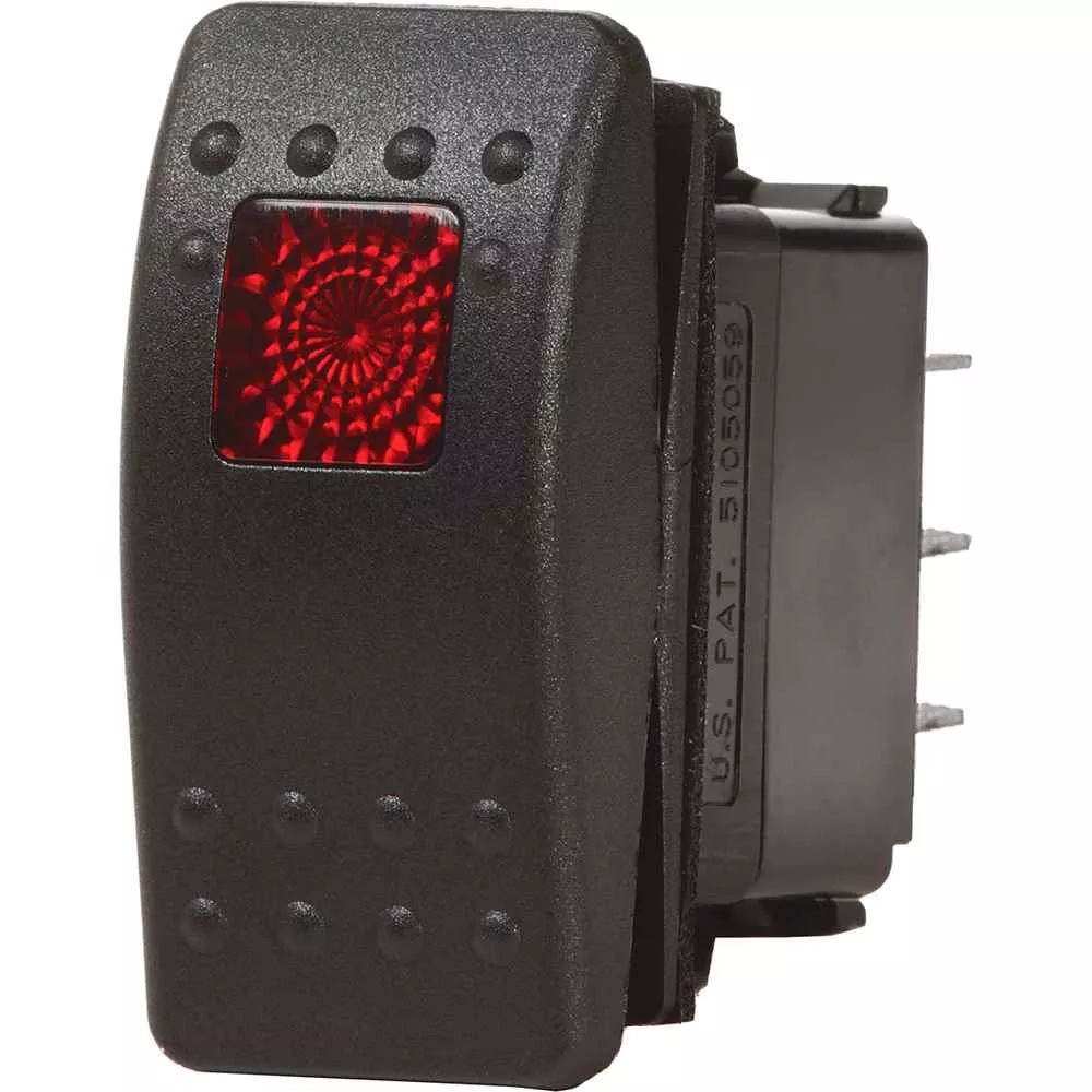 7932 Contura II Switch SPDT Black - (ON) -OFF-ON