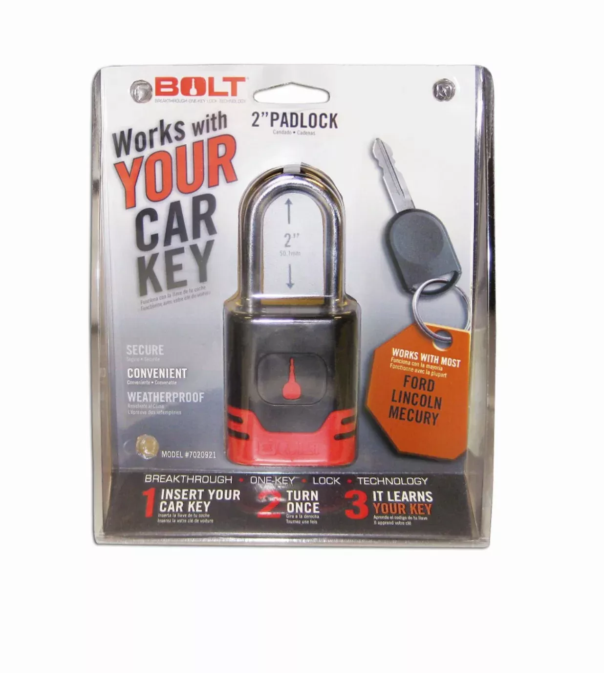 BOLT Locks/ Strattec Security 7018519 Key Type Padlock