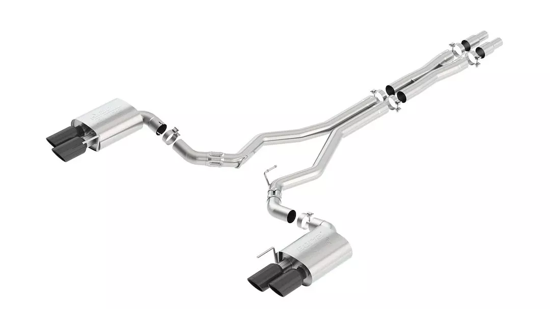 Borla ATAKSeries Cat Back System Dual Quad Exhaust System Kit 140746BC