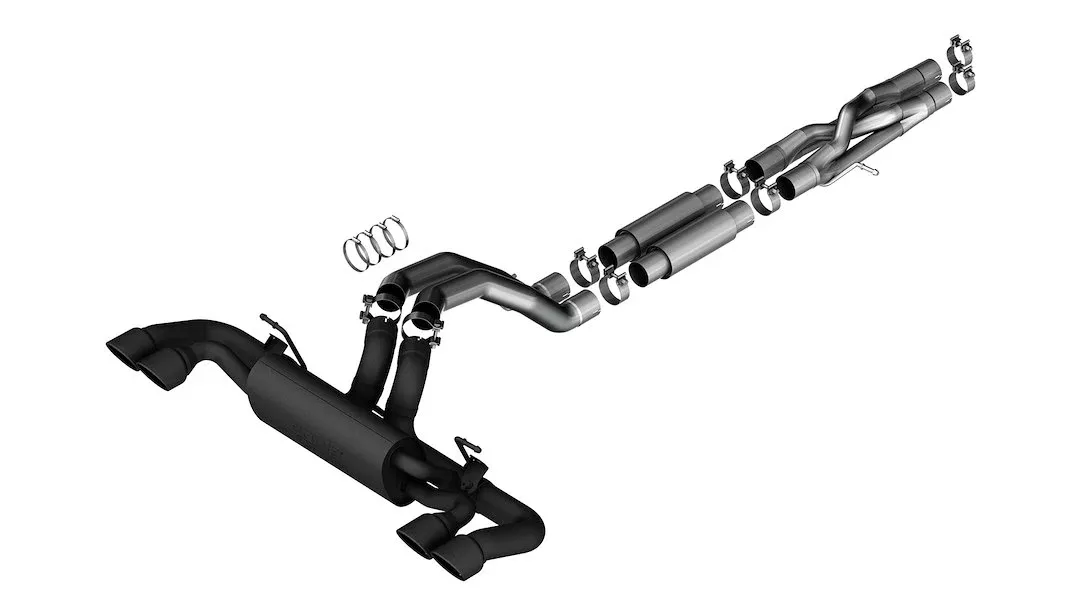 Borla ATAKSeries Cat Back System Dual Quad Exhaust System Kit 140893CB