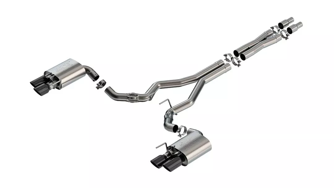 Borla ATAKSeries Cat Back System Dual Quad Exhaust System Kit 140963BC