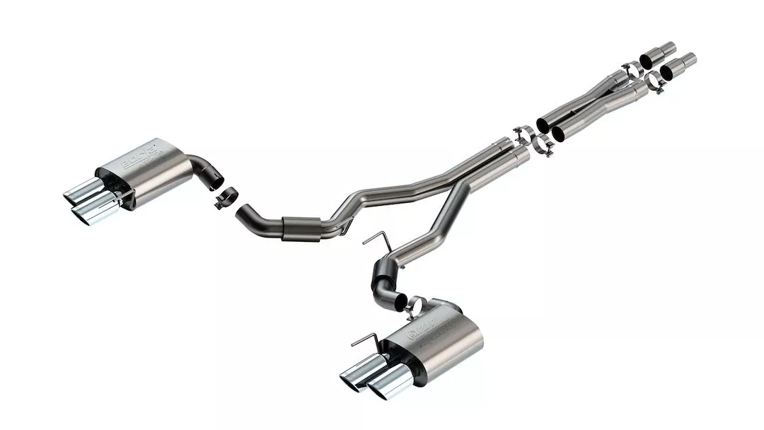 Borla ATAKSeries Cat Back System Dual Quad Exhaust System Kit 140970