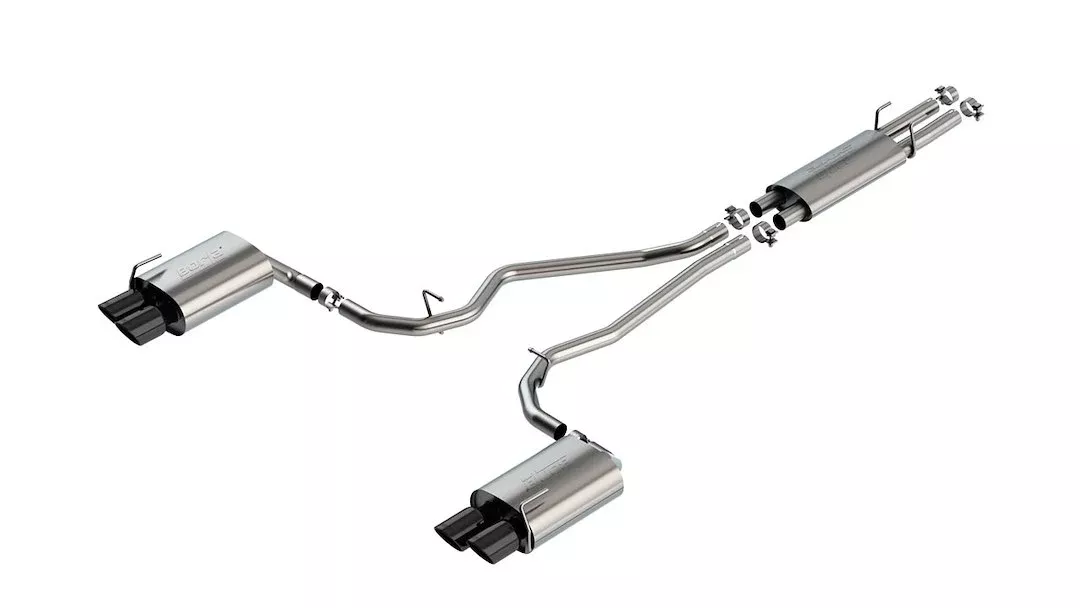 Borla S-Type Cat Back System Dual Quad Exhaust System Kit 140820BC