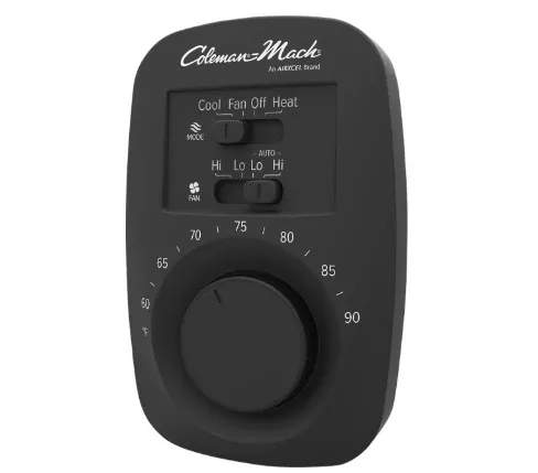Coleman 9420-351 Analog Thermostat, Black