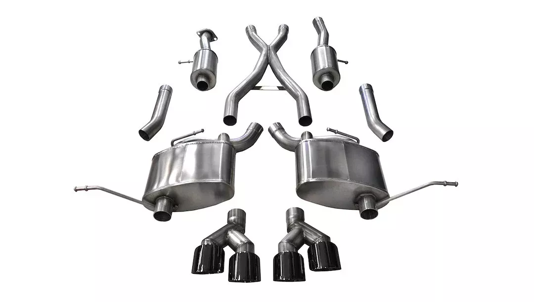 Corsa Performance Sport Cat Back System Dual Dual Exhaust System Kit 14992BLK
