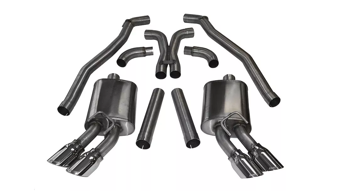 Corsa Performance Sport Cat Back System Dual Quad Exhaust System Kit 14971