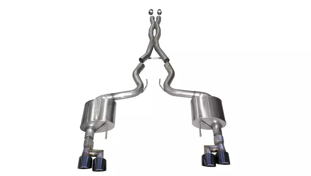 Corsa Performance Xtreme Cat Back System Dual Quad Exhaust System Kit 21040BLK