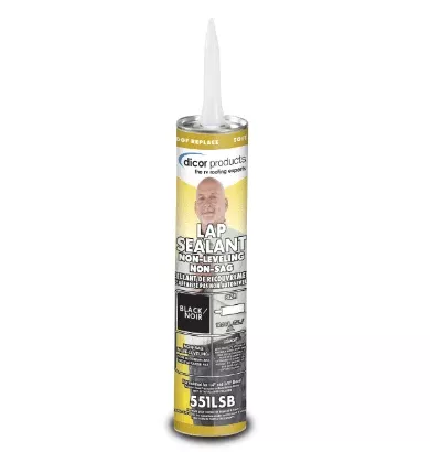 Dicor Non-Leveling Lap Sealant 551LSB-1 – Black – 10.3 Oz.