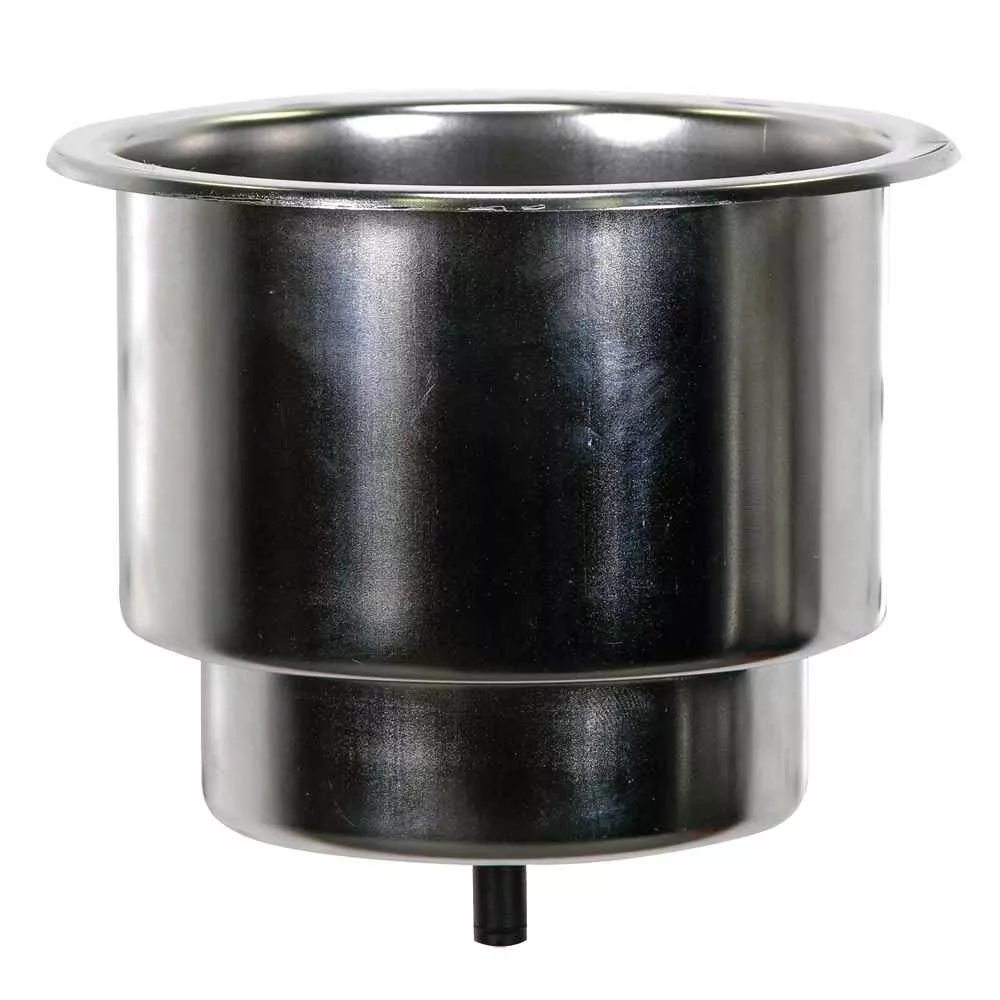 Flush Cupholder w/Drain – 302 Stainless Steel