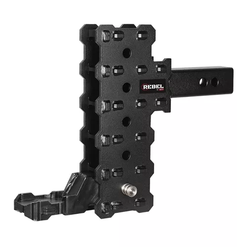 Gen-Y Hitch Rebel-X Adjustable Trailer Hitch Ball Mount, 5″ Drop, 2″ Receiver, 7,000 Lbs