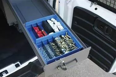 Storage Cabinet Drawer Holman 40140 For Long Drawer Storage Unit, Blue, Plastic, 11" Width x 4" Height x 8" Depth, Single