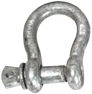 Whitecap S-1534P Galvanized Steel Shackle - 1/2" Rope Size
