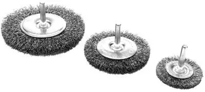 Wire Brush Performance Tool W1209 Used With Power Drills; Coarse Wire; 3″ Face Diameter; 1/4″ Shank Diameter