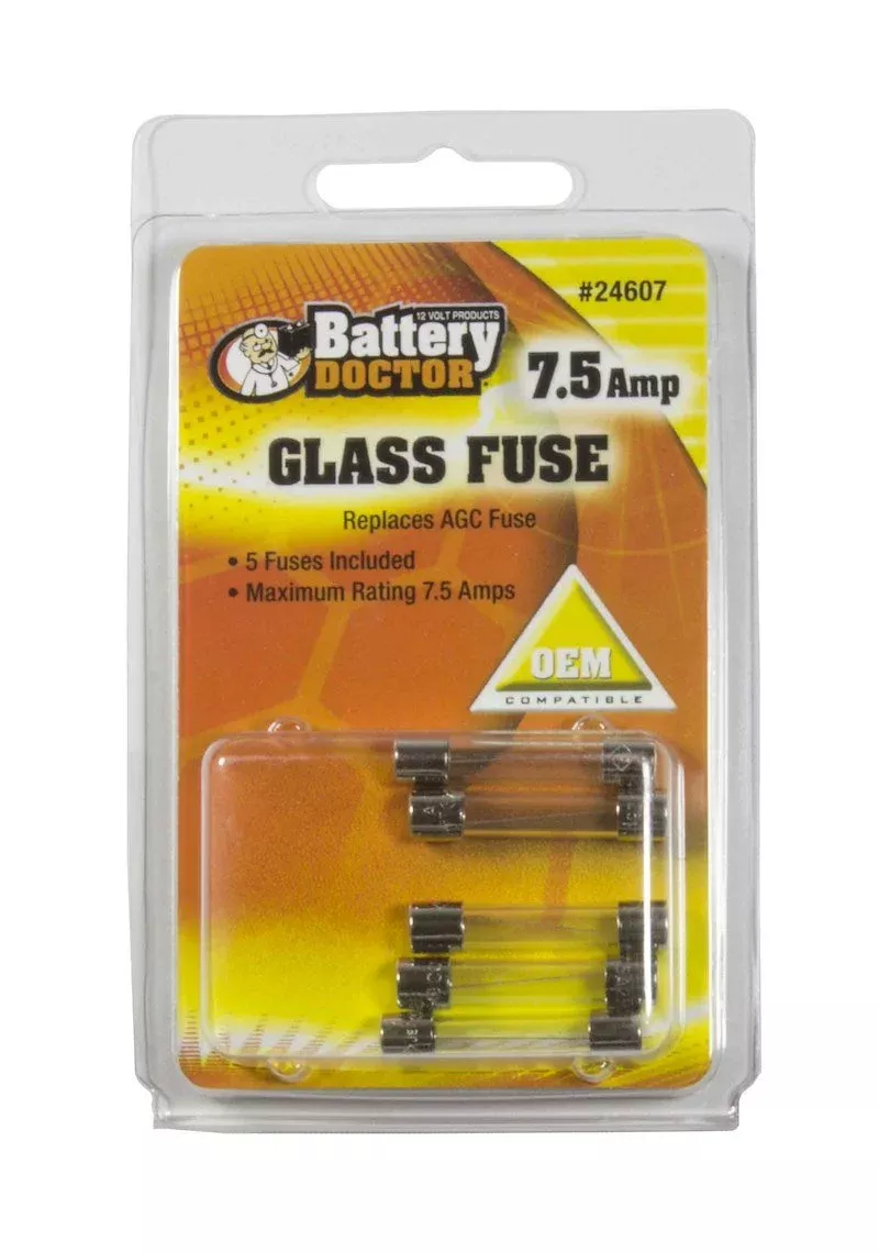 Wirthco 24607 AGC Glass Fuse-7.5 Amp