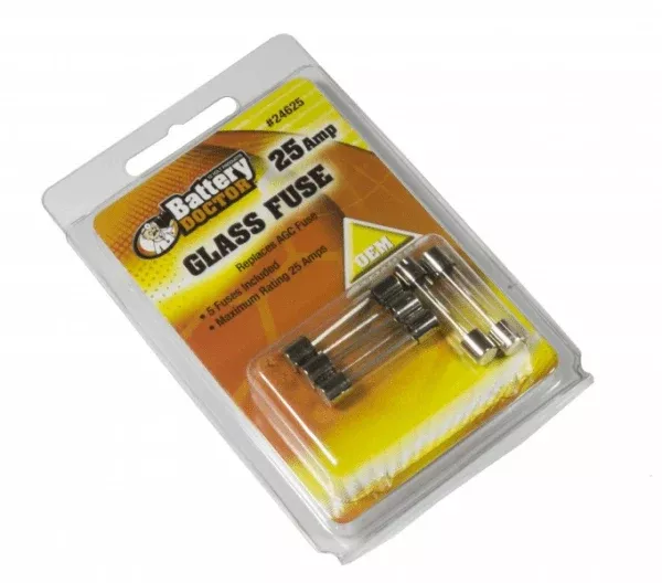 Wirthco 24625 AGC Glass Fuse-25 Amp