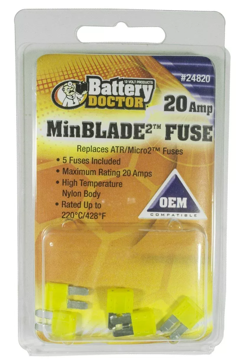 WirthCo 24820 Fuse Minblade 20A 5-Pack