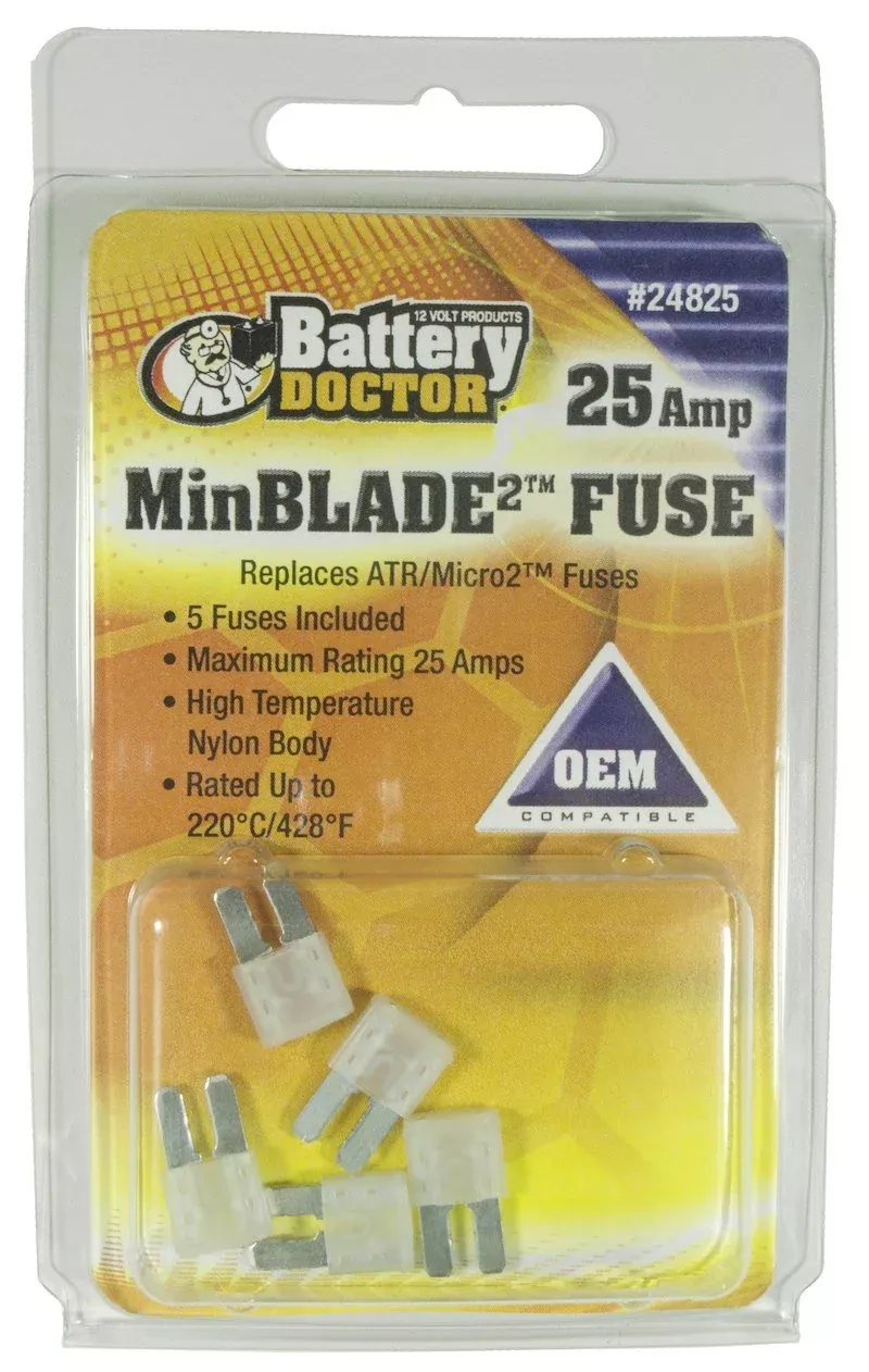 WirthCo24825 Fuse Minblade 25A 5-Pack