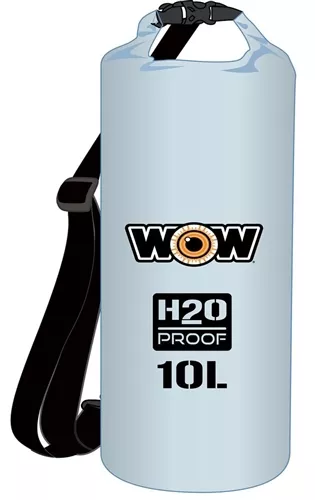 World of Watersports Waterproof Pouch With Shoulder Strap - 10 Liter - Clear