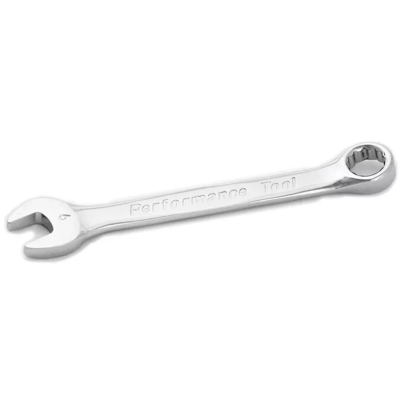 Wrench Performance Tool W30009 Combination, 9 Millimeter, Chrome Plated, Chrome Alloy Steel