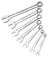 Wrench Performance Tool W30200 Combination, 10 Millimeter/ 12 Millimeter/ 13 Millimeter/ 14 Millimeter/ 15 Millimeter/ 16 Millimeter/ 18 Millimeter, Chrome Plated, Chrome Alloy Steel