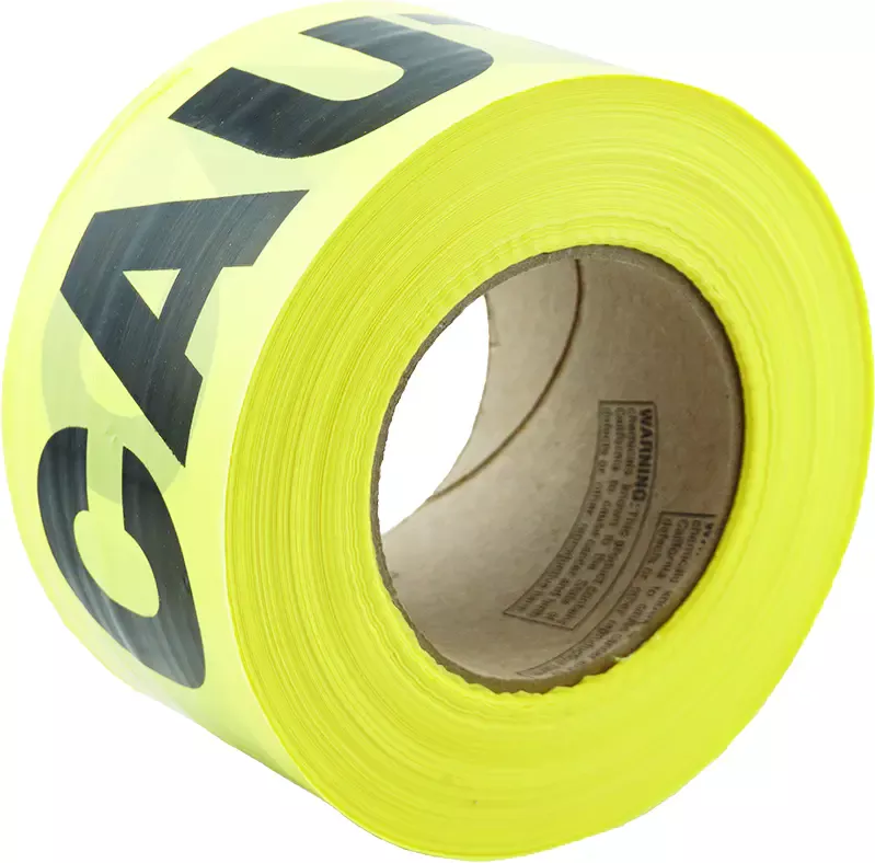Yellow Caution Tape – 3″ X 1000′ – PRL28-613